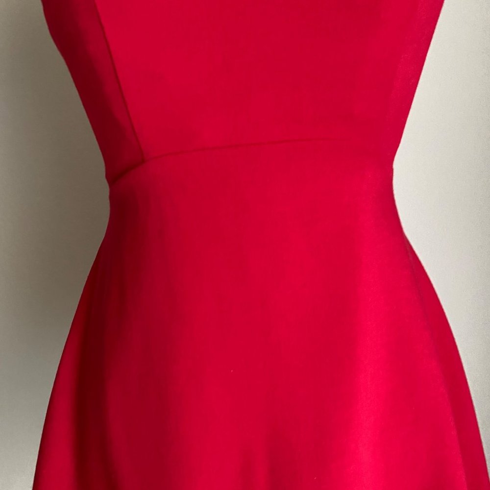 French Connection sz 4 Sleeveless Boat neck fit flare sheath mini dress - Picture 3 of 11